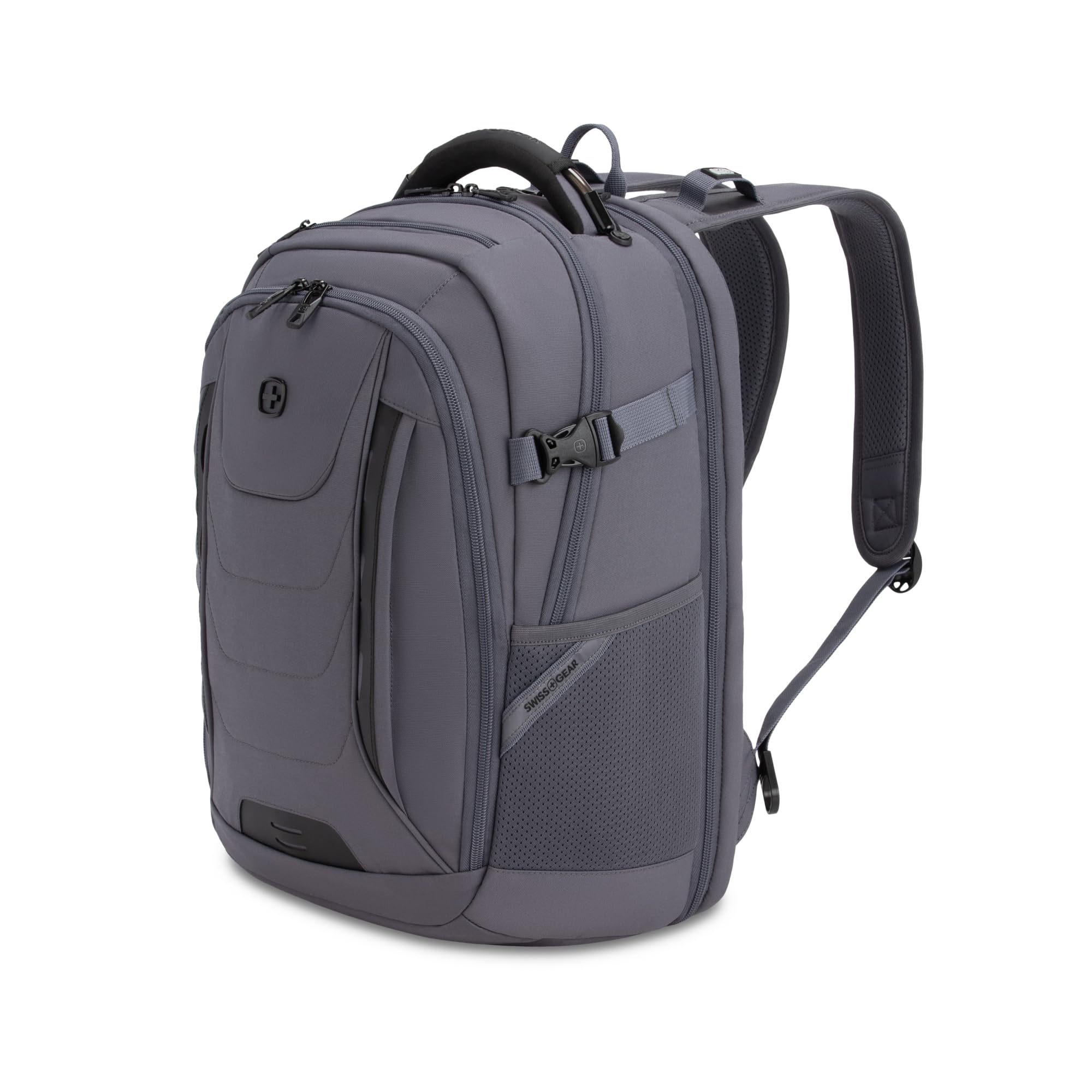 Travel Tech Pro Laptop Backpack – Fits Laptops up to 16” – ScanSmart TSA-Friendly Backpack with Multiple Organizer Pockets – Charcoal