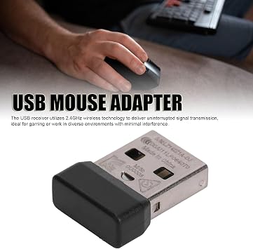 Acogedor USB Dongle Mouse Receiver, 2.4GHz Wireless Replacement for Logicool G305 G304 with Seamless Pairing and ABS Material