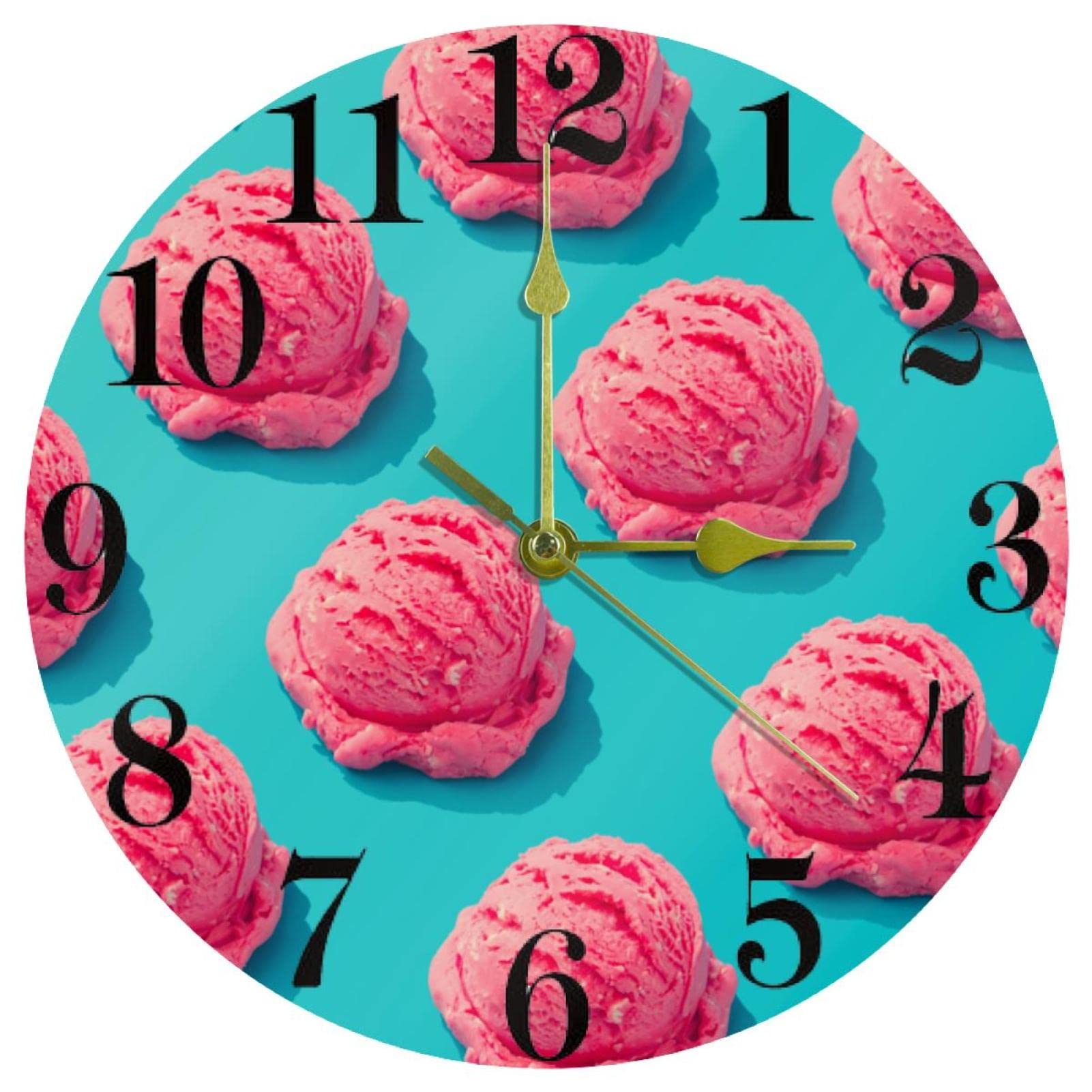 Horloge murale ronde de précision à quartz avec cadran épuré de 25,4 cm