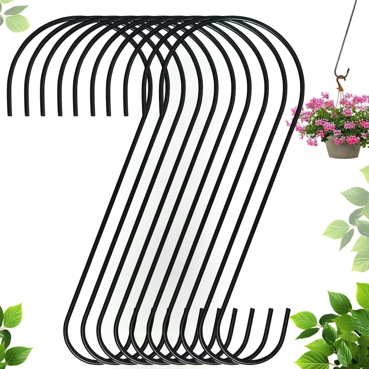 See full amazon price history chart for ecofynd 10 inch Iron Tree Branch S Hooks for Hanging, Heavy Duty Long Hooks for Hanging Plant, Basket, Tree Branch, Closet, Garden, Indoor Outdoor Uses, Black, 10 Pack (HOOK011) ecofynd 10 inch Iron Tree Branch S Hooks for Hanging, Heavy Duty Long Hooks for Hanging Plant, Basket, Tree Branch, Closet, Garden, Indoor Outdoor Uses, Black, 10 Pack (HOOK011) (B0C7W4X9CH) Amazon Price History, Amazon Price Tracker