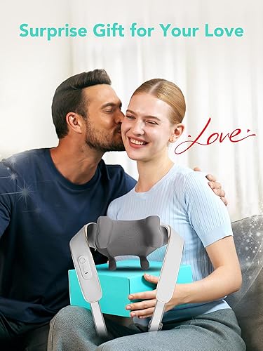 Miniatura 2 de SKG Masajeador de cuello con calor para aliviar el dolor, amasado 6D de tejido profundo, masajeador inalámbrico de cuello y hombros para hombres y