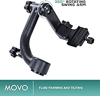 Vista 3 de Movo GH700 - Cabezal de trípode DSLR profesional con placa de liberación rápida Arca-Swiss - para fotografía de aves y vida silvestre al aire libre