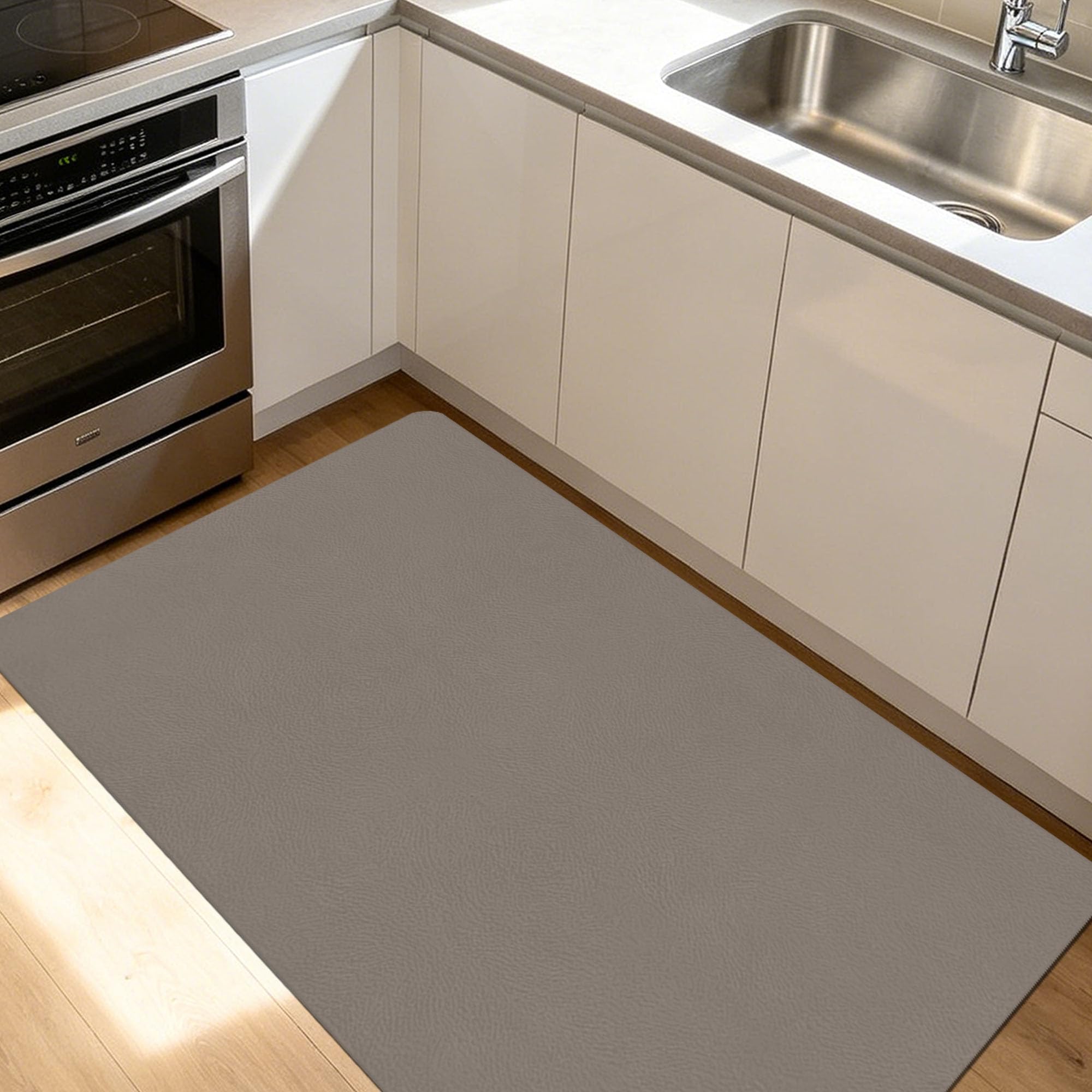 JIAFANG Alfombra Diatomita Baño 105 x 118 cm Super Absorbente Alfombrilla de Ducha Antideslizante Higiénico y Funcional para Bañera, Ducha, Cuarto de Baño y Cocina, marrón