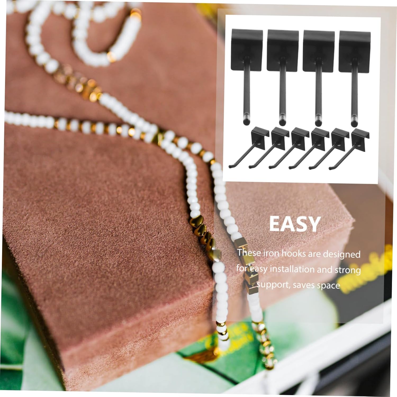 32pcs Metal Pegboard Hooks Display Hooks for Tool Organization and Retail Shelves for Craft Rooms Garages and Supermarkets Easy to Install Design