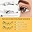 QUEWEL Magnetic Eyelashes 2 Pair Reusable Magnetic Eyelashes with Applicator No Glue Needed Eyelashes Cat Eye Natural Look Lash Clusters Kit Easy to Wear and Remove(B+J01)