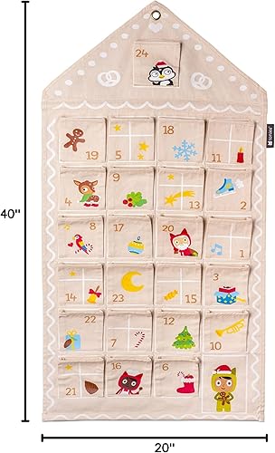Miniatura 5 de Tonies Christmas Advent Calendar - Reusable Wall Hanging Design with 24 Pockets