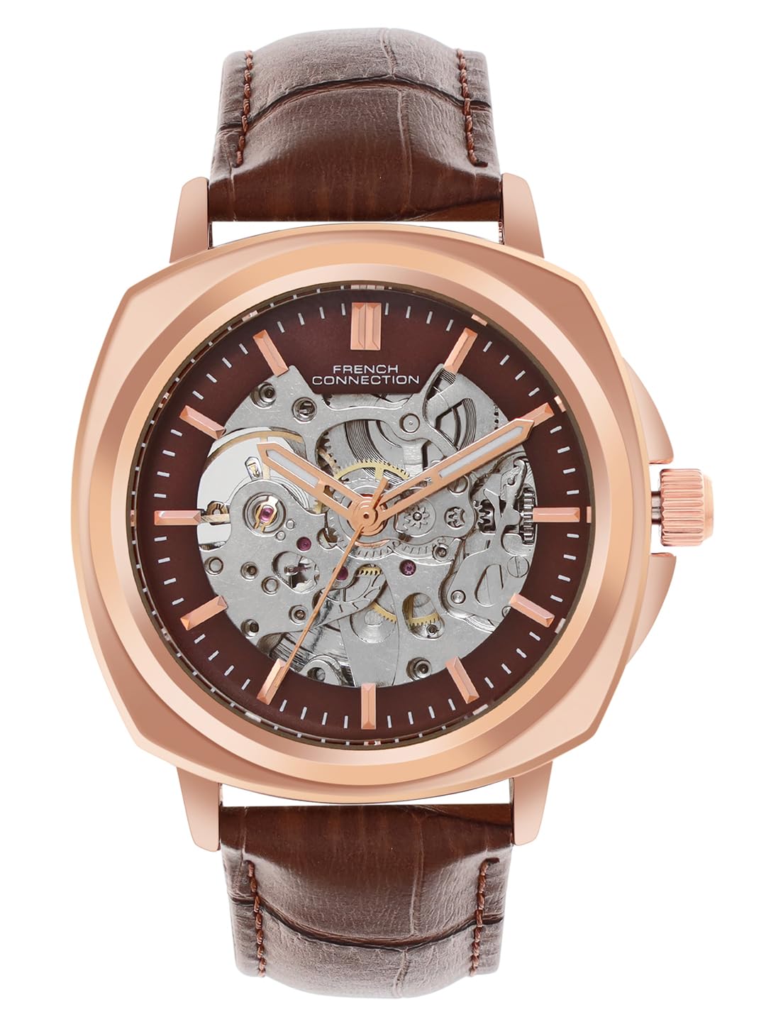 French Connection Automatic Brown Dial Men's Watch-FCA07BR