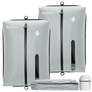 EULANT Vergrößert Vakuumbeutel für Reisen mit Pumpe, Wiederverwendbare Kompressionsbeutel für Koffer/Gepäck/Rucksack, Wasserdicht Vakuumversiegelungsbeutel mit IPX8 Luftdichtem Reißverschluss - Amazon product rated Grade A