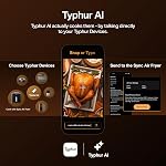 Typhur Sync 8QT Air Fryer with Built-in Wireless Thermometer, 9-in-1 Smart Airfryer with PFAS free Ceramic Nonstick Basket for Quick Easy Meals, Cooks 6lb Whole Chicken, Dishwasher Safe Parts