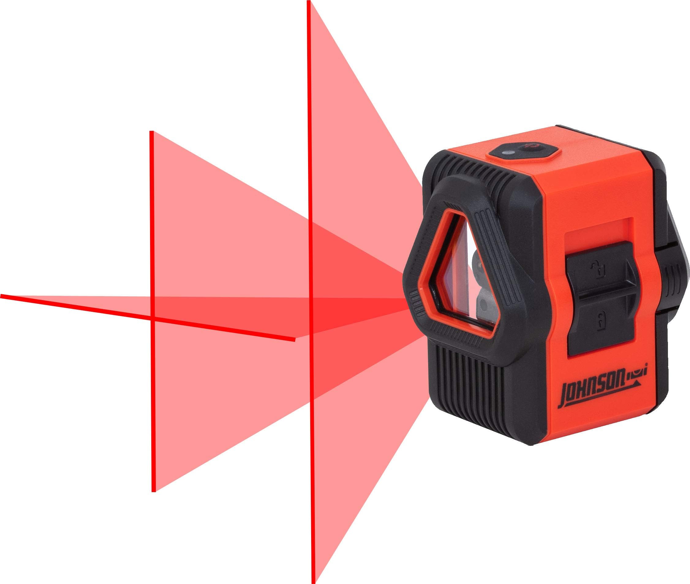 Johnson Level & Tool 40-6648 Self-Leveling Cross and Line Laser Cross-Line Laser and Additional 90 Degree Plumb Line