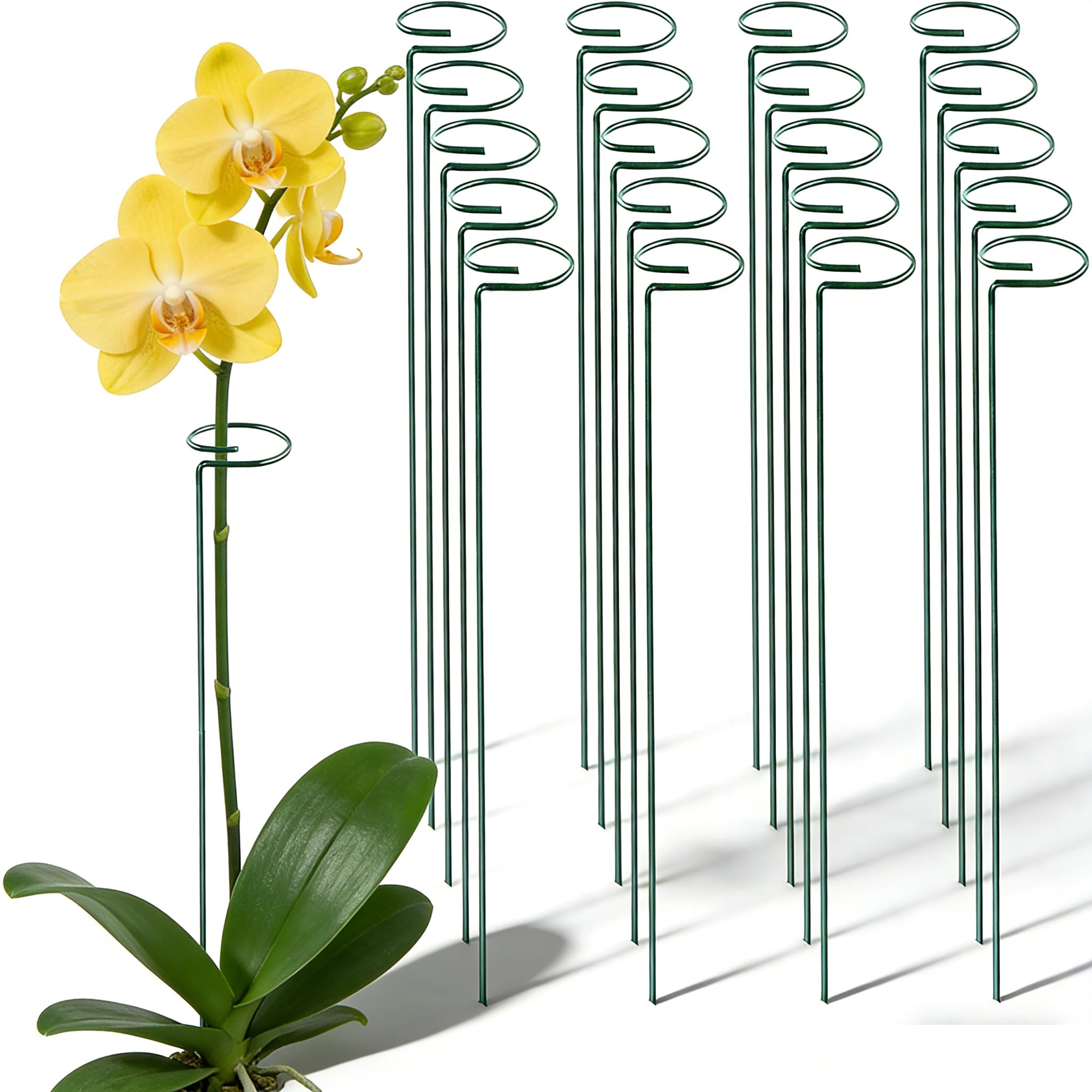 Amazon.com : 20 Pieces 24 inch Green Single Stem Plant Stakes