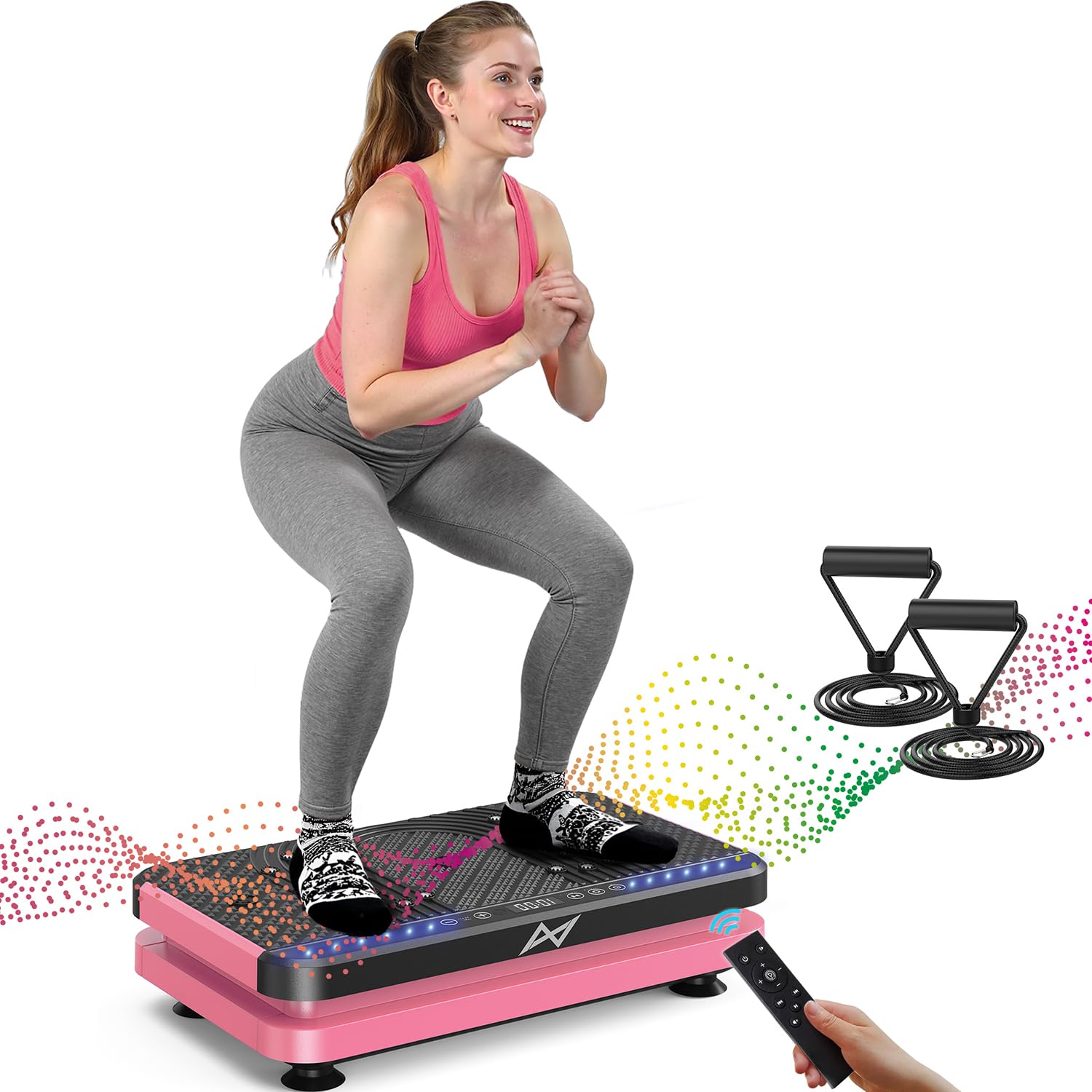 AXV Vibration Plate Fitness Platform Exercise Machine Vibrating Shaking Full Body Shaker Workout Vibrate Stand Shake Board Sport