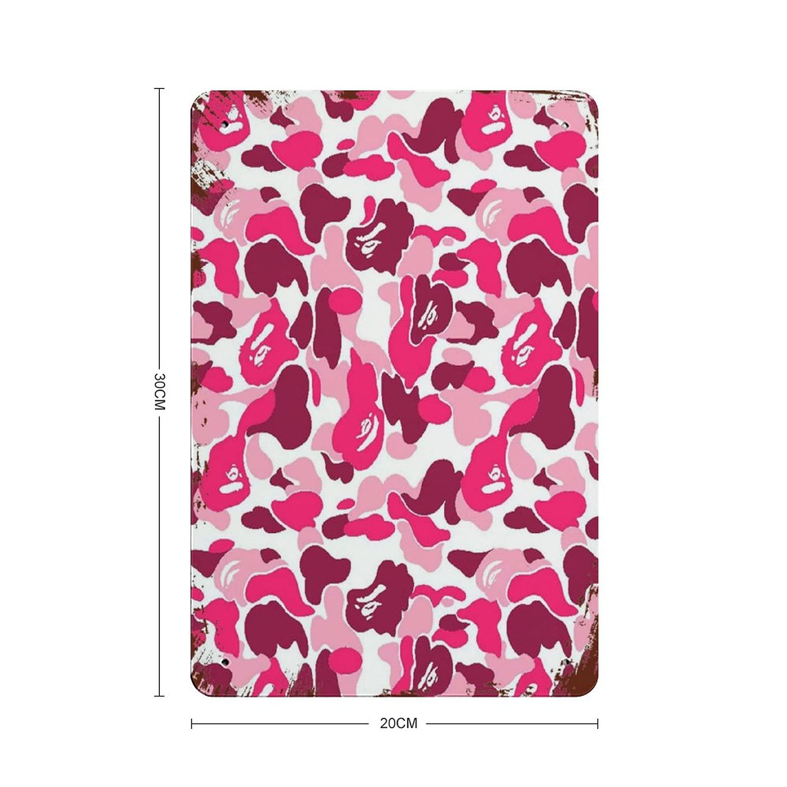 Targa Decorativa 'PRINCESS ST' Rosa Per Camera - In Alluminio 40,6x10,6