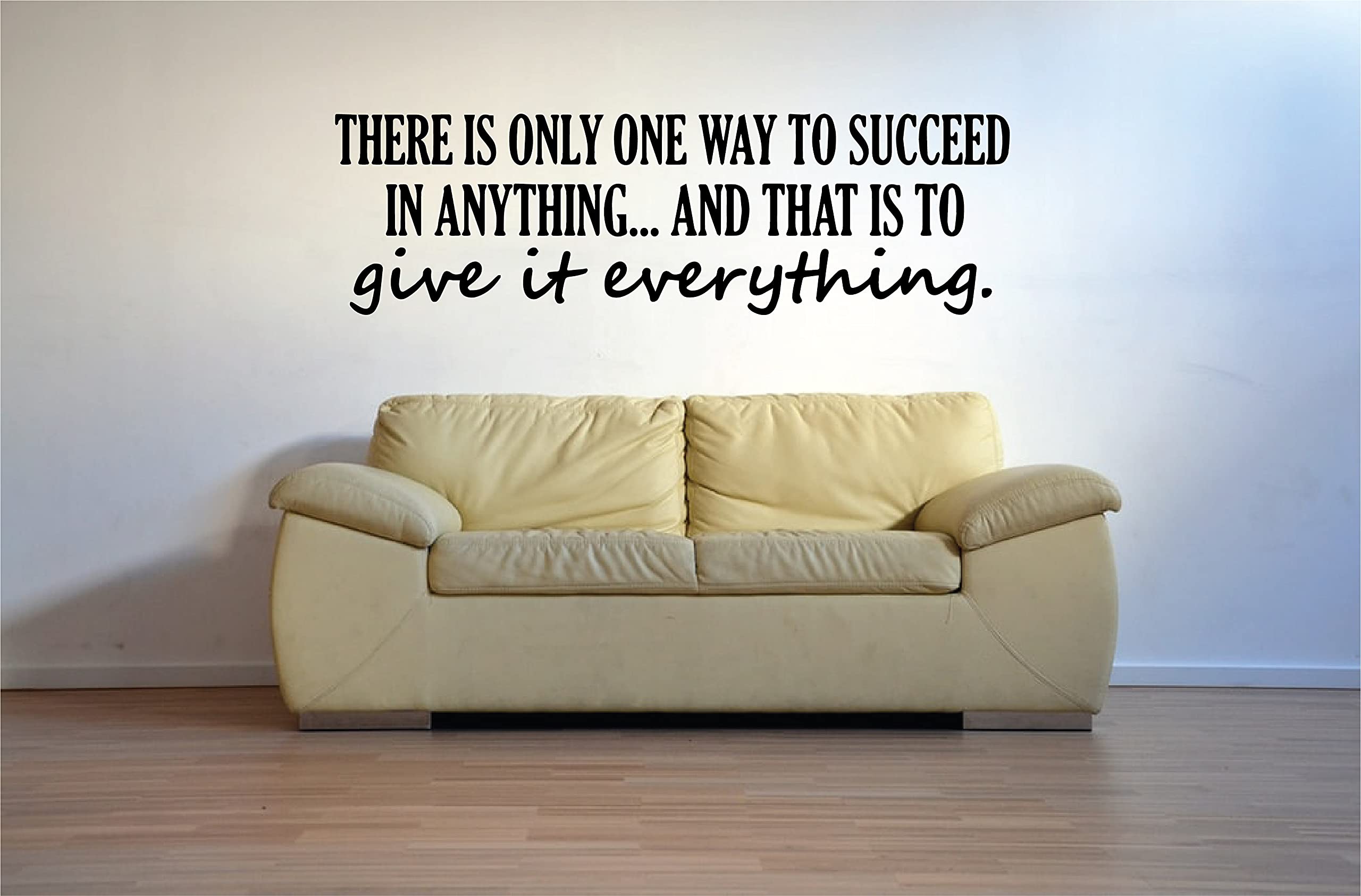 VVWV Give It Everything Quotes Wall Stickers Motivational Kids Bedroom Living Room Home Restaurant Oil Proof Vinyl Decals Wall Decoration L X H 50 X 20 Cms