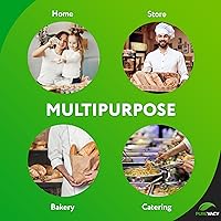 Vista 5 de Bolsas de pan de plástico con fuelle de 4 x 2 x 12, paquete de 1000 bolsas de plástico para almacenamiento de pan, bolsas de plástico con refuerzo