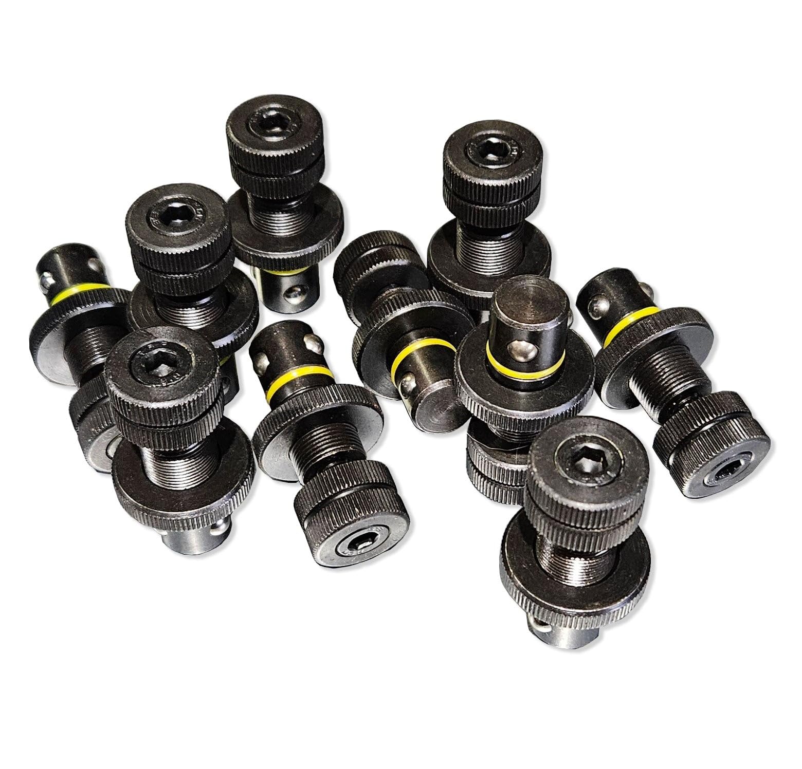 Kugelsperrbolzen Set D16 (10-teilig) – verstellbar 12–24 mm – Spannbolzen für Schweißtisch & Lochplatte – System 16 Positionierbolzen aus Stahl