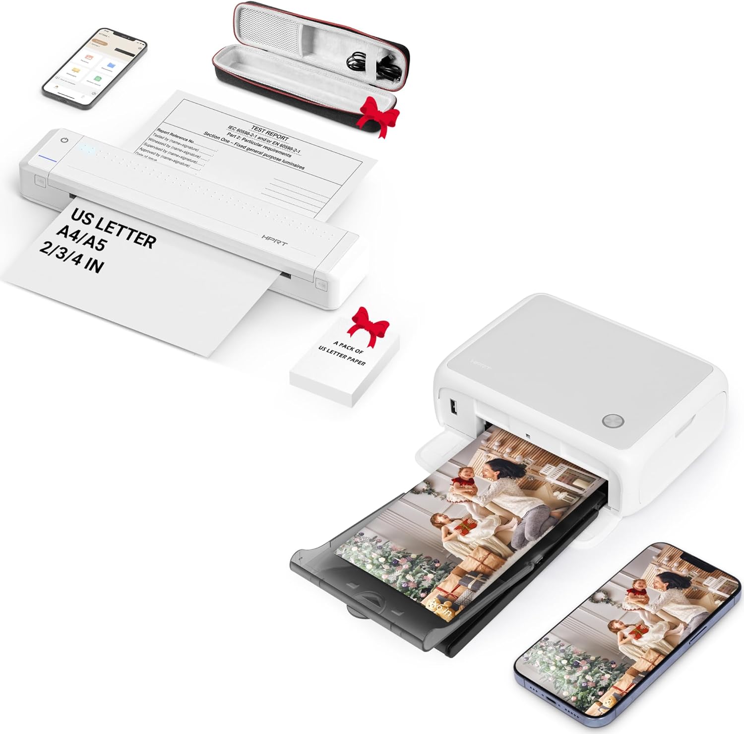 HPRT CP4000 4x6'' Portable Photo Printer MT866 Portable Printers Wireless for Travel