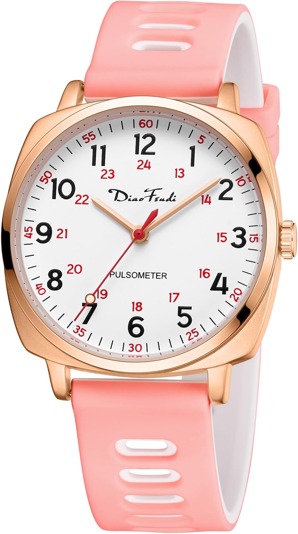 Waterproof Nurse Watch for Medical Professionals,Women Men, 24 Hour with Second Hand, Military Time Easy to Read Dial