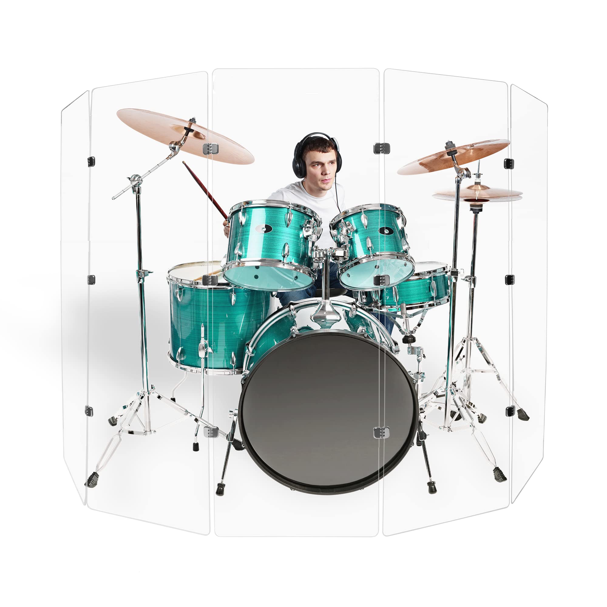 Amazon.com: Drum Shield DS65 5 2foot X 6foot Panels Chrome Hinges
