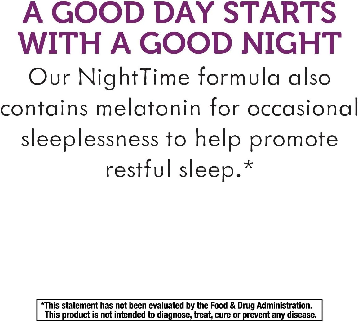 Nature's Way Sambucus HoneyBerry NightTime Cough Syrup, Soothes Occasional Cough Due to Horseness, Dry Throat & Irritants and Melatonin for Occasional Sleeplessness*, 4 Fl. Oz