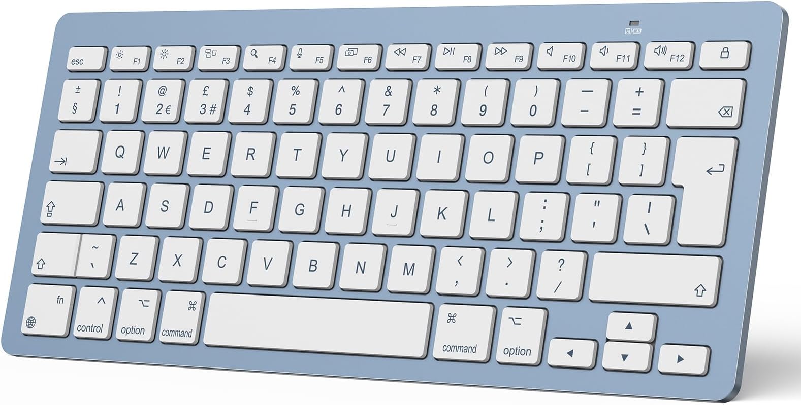 OMOTON Bluetooth Keyboard for Mac, Wireless keyboard for Apple MacBook Pro/Air, iMac, iMac Pro, Mac Mini, Mac Pro, QWERTY UK Layout, Blue