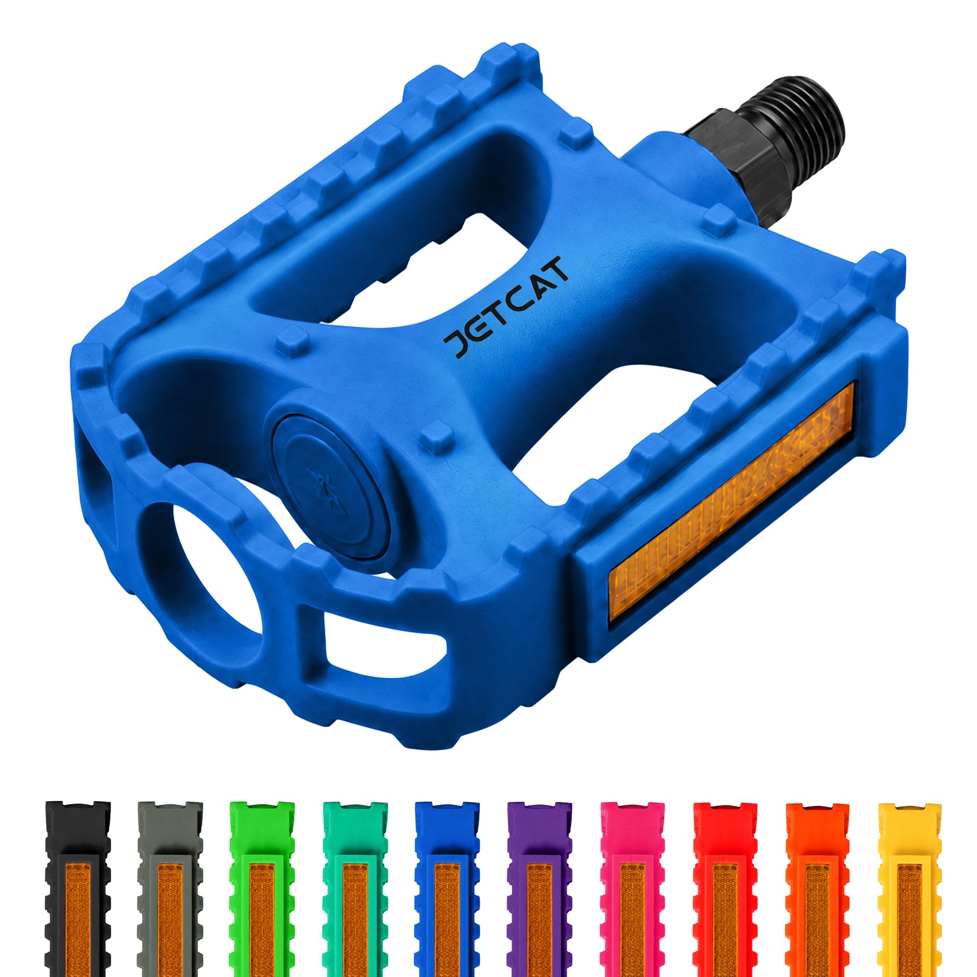 JETCAT Bicycle Pedals, Road Bike Pedals Replacement, Bike Parts, Bicycle Parts 9/16 Adult/Kids