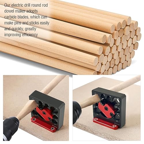 Miniatura 5 de 6 piezas de taladro eléctrico para fresado de varilla, herramienta auxiliar de varilla redonda, insertos de carburo de alta velocidad, plantilla