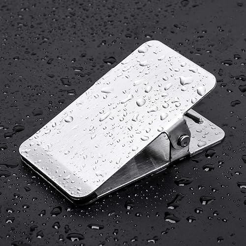 Miniatura 7 de Clips para bolsas de chips de acero inoxidable, clip grande y resistente para oficina, cocina, escuela, ideal para papel, alimentos, fotos,