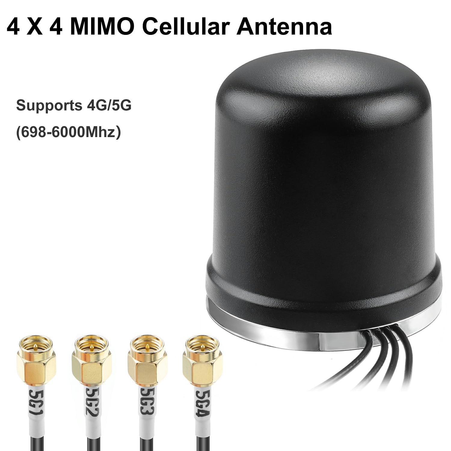 4x4 MIMO Omnidirezionale Low Profile Wide-Band 4G LTE 5G Base Magnetica Antenna Esterna per Aumenta le Prestazioni di Router 4G/5G Gateway Hotspot Verizon AT & T T-Mobile RV Home Internet, Slinkdsco