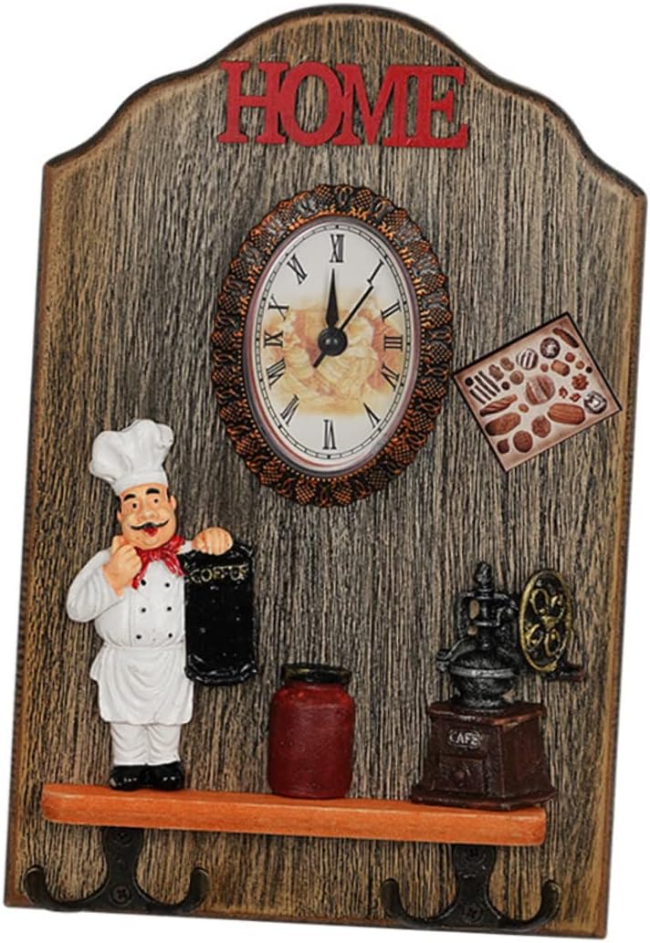 ULDIGI Wall Clock with Hooks Wall Clock for Hanging Electronic Wall