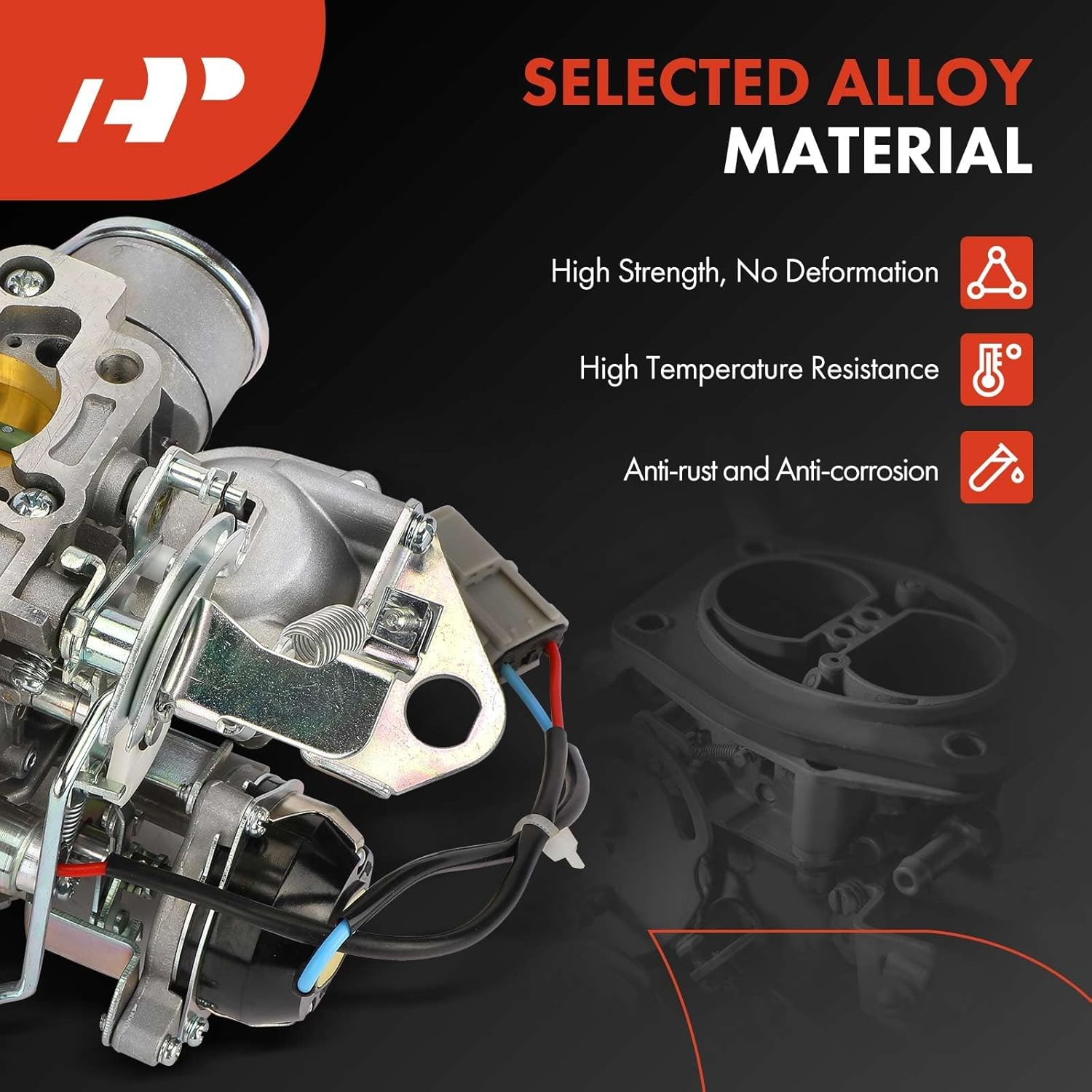 A-Premium 2 Barrel Carburetor Compatible with Nissan Pathfinder 1987-1988, 720 1983-1986, Pickup 1994-2004, Bluebird 1984, Datsun 1985, Atras 1990, Vanette 1986, Caravan 1986, 2.4L, Electric Choke