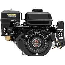 Gas Engine, 212cc 7.5HP Go Kart Engine, 4-Stroke Gasoline Engine, 4-Stroke 3600 RPM Go Kart Motor w/Electric & Recoil Start, OHV Single Cylinder Air-Cooled Small Engine for Go Karts