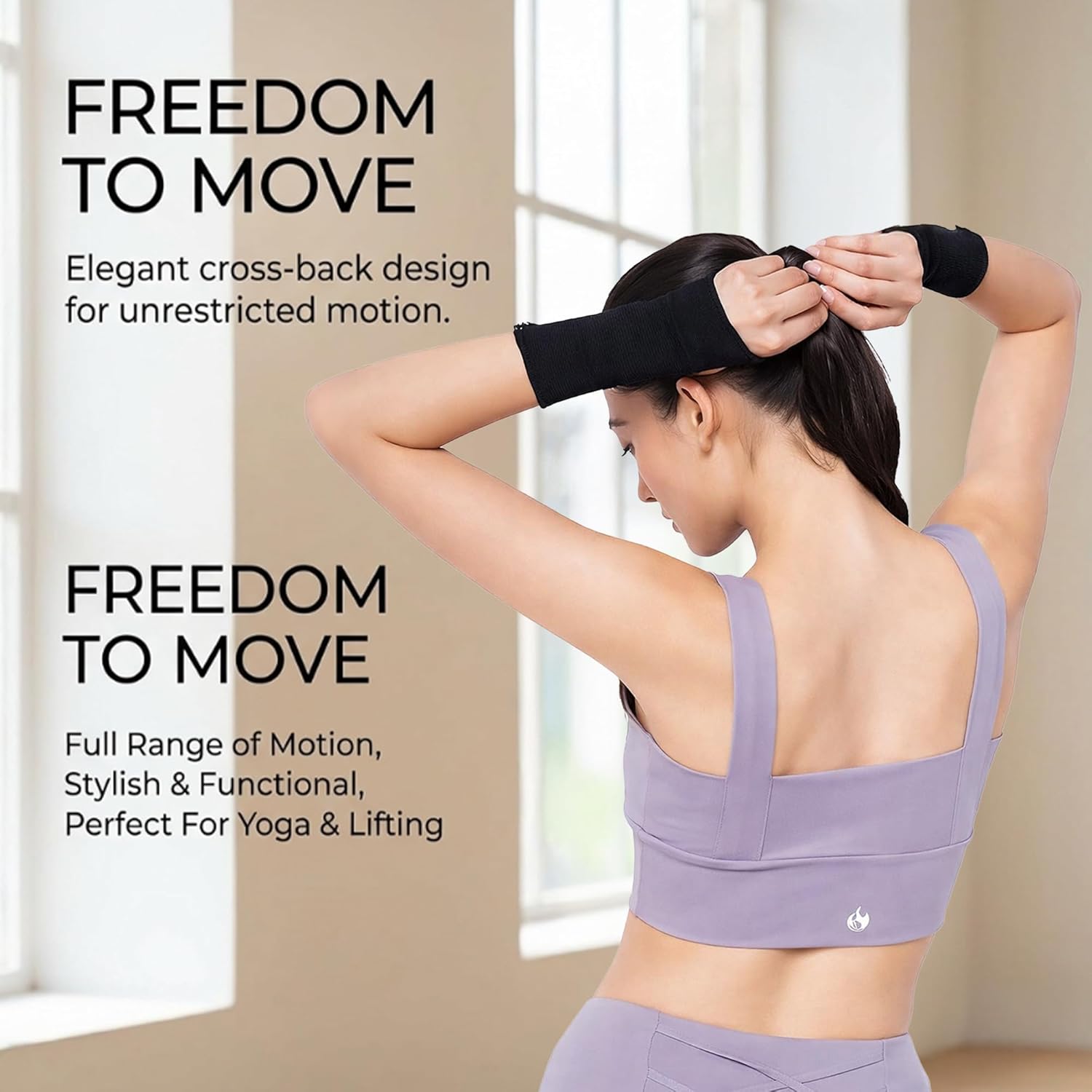 Women's Cross-Back Sports Bra: Medium Support Padded Top for Gym, Yoga, Pilates, Running, Athletic Bra