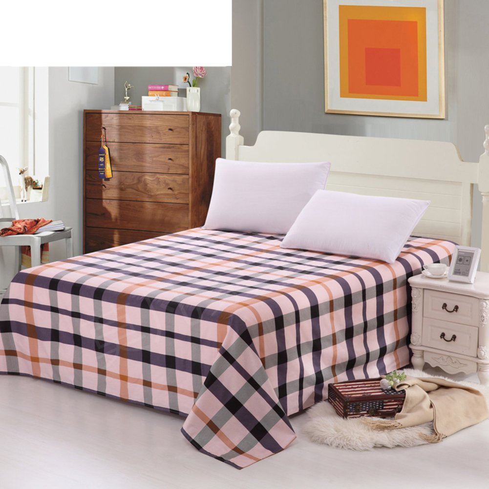 Coton imprimé et lin de lit 200x230cm pour des nuits fraîches en été
