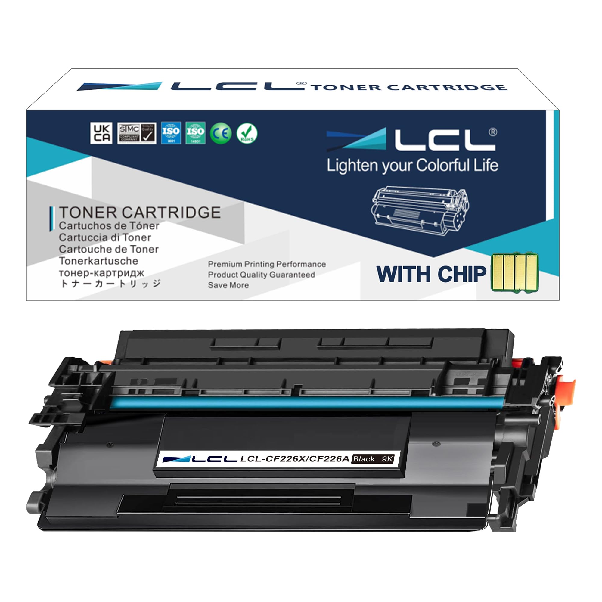 LCLCompatible Laser Toner Cartridge for HP CF226X / 26X for HP LaserJet Pro M402D, M402DN, M402DW, M402N, MFP M426DW, MFP M426fdn, MFP M426fdw - 9000 Pages (Black)