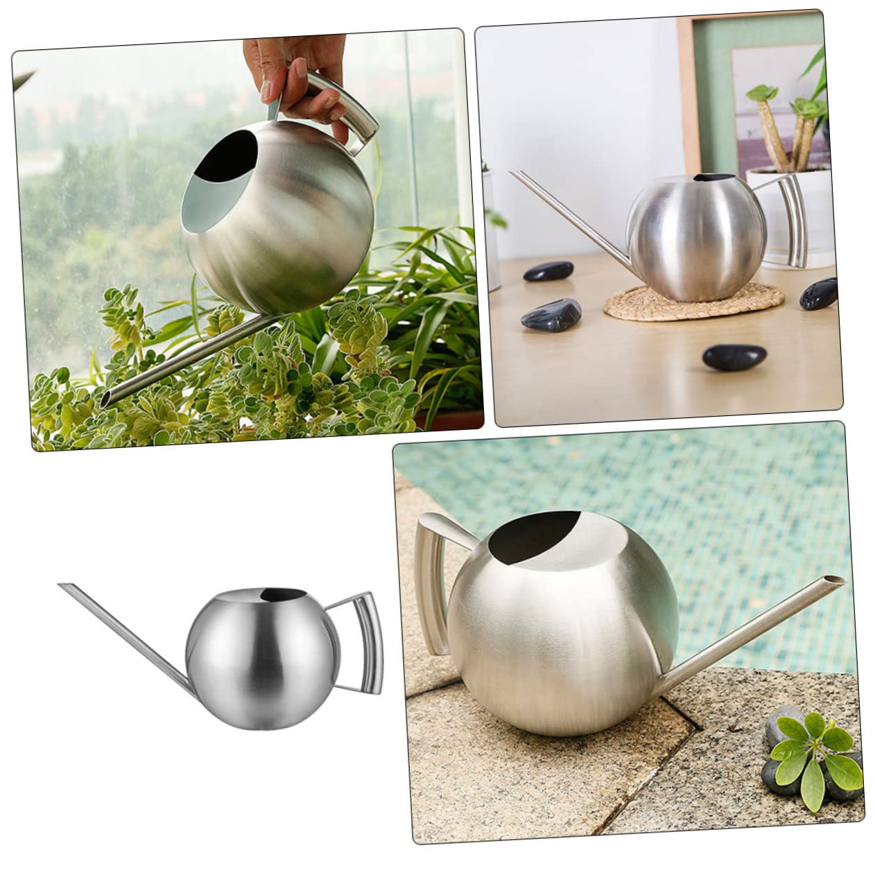 BESPORTBLE 1pezzi Annaffiatoio Inossidabile Beccuccio Per Piante Da e Esterno Design Ergonomico e Facile Ricaricare Resistente e Pratico Per Giardinaggio