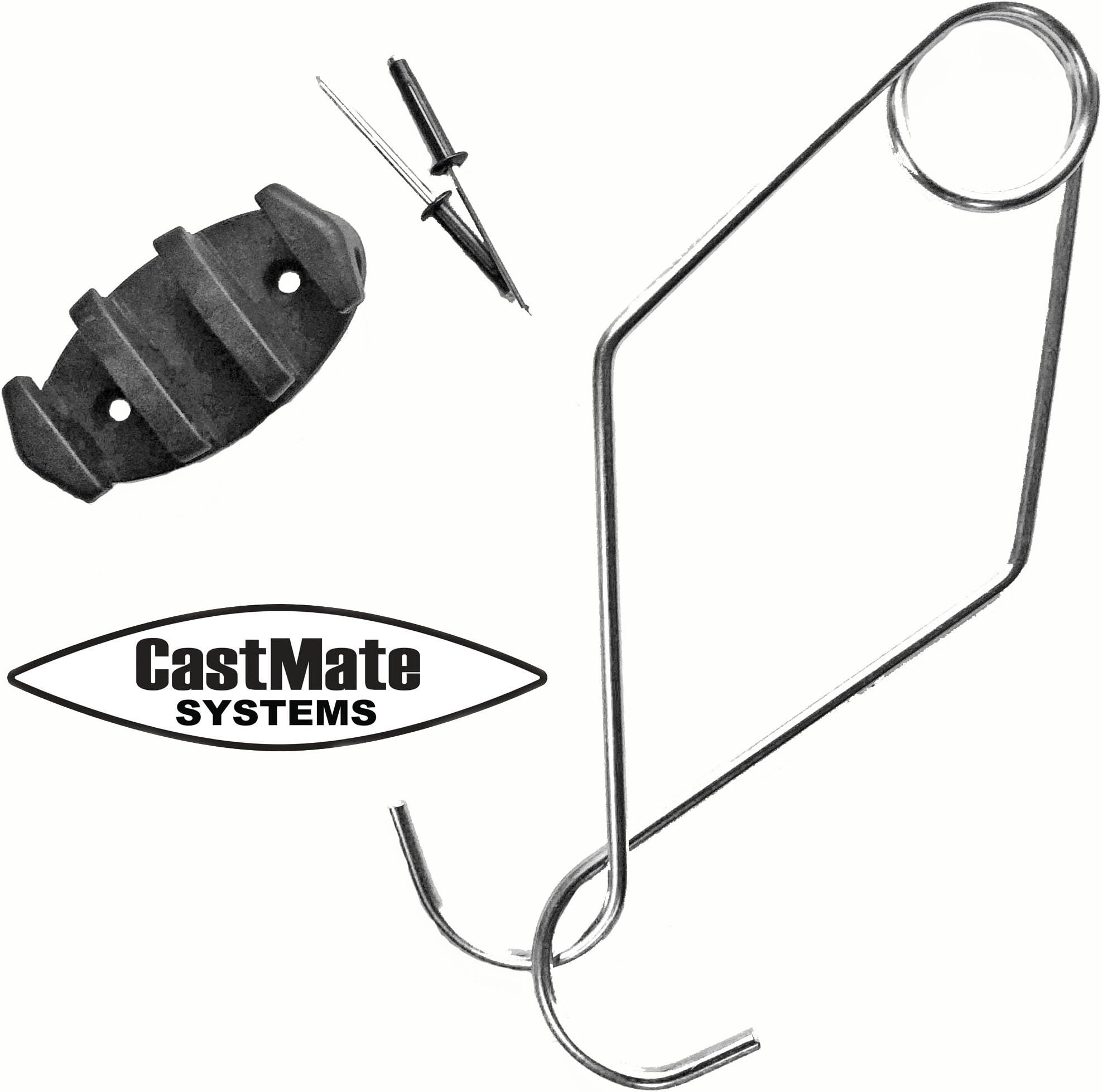 CASTMATE Kayak Kelp Anchor, Abalone Clip, Stainless Steel