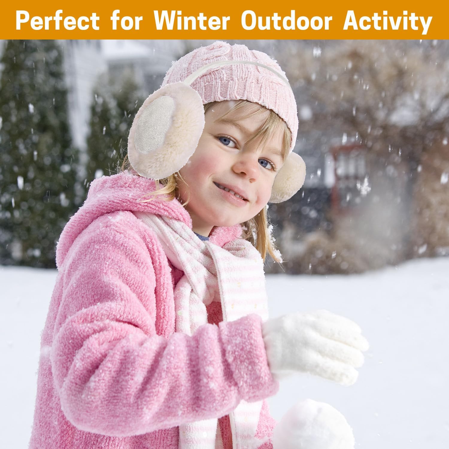 Aurya Kids Classic Ear Warmers/Earmuffs-Winter Faux Fur Warm Ear Muffs for Boys and Girls - Image 6