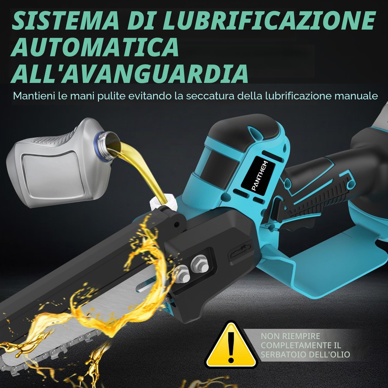 Potatore telescopico a batteria motosega per rami professionale per Makita 18V (senza batterie), 2 in 1 mini 6 pollici motosega telescopica elettrica sega per rami motosega a mano a batteria, altezza