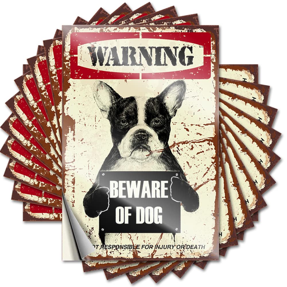 Gaming Room Accessories Hat Decals | Beware of Dog Good Durable Vinyl Sticker Easy Apply for Billiards(6X9CM)