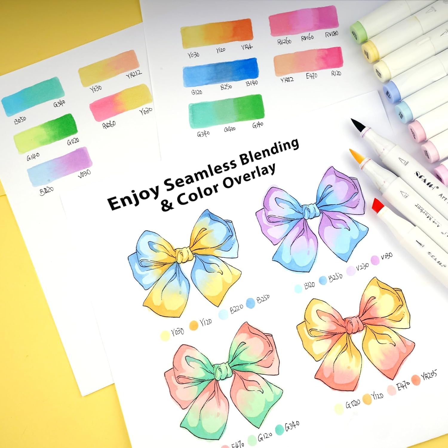 SFAIH Alcohol Markers Brush & Chisel - 121 Colors Double Tipped Art Markers for Adult Coloring Illustration, Gifts for Artist Adult - Adjustable Shoulder Strap & Faux Leather Lining & Outer Zip Pocket - Image 9