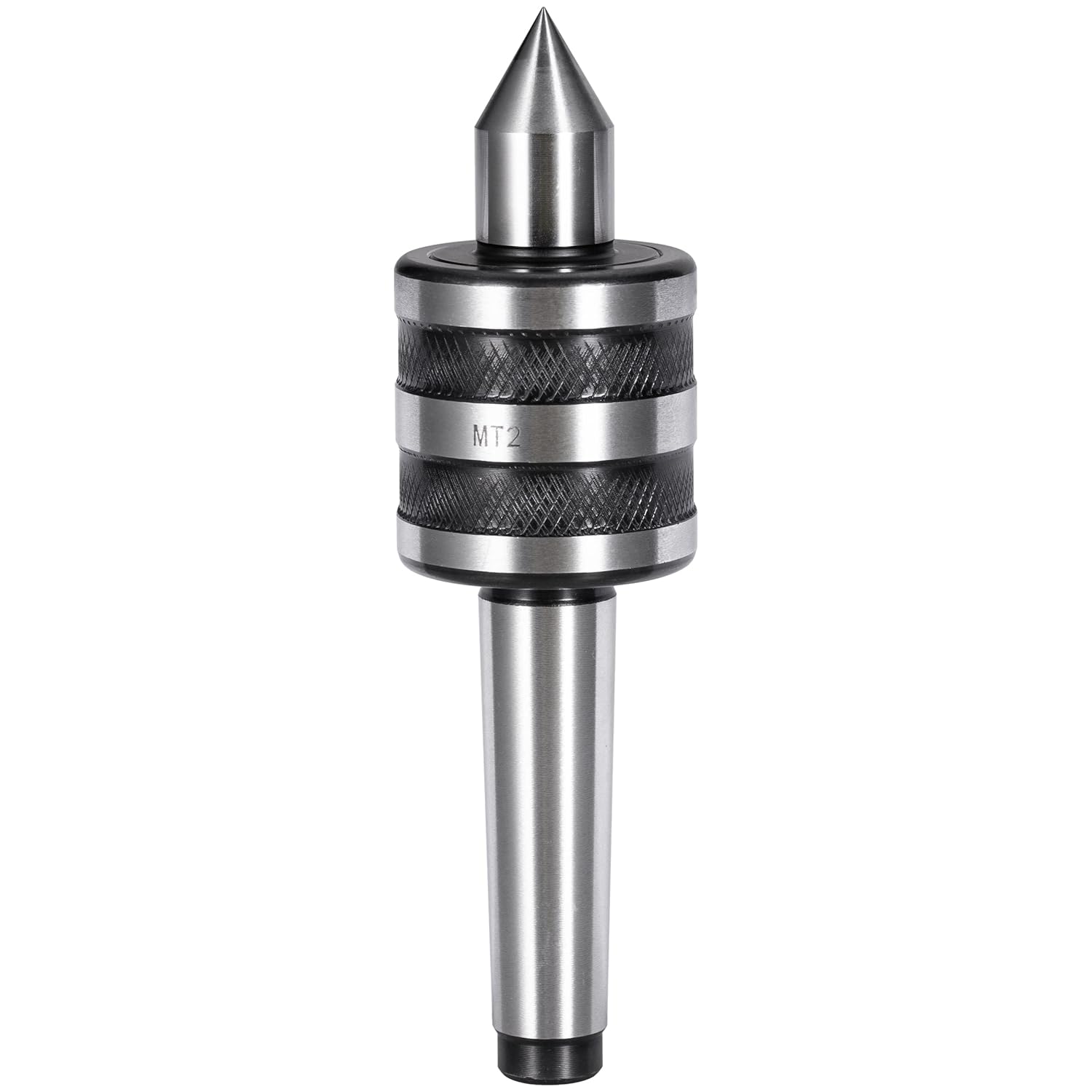 Heavy Duty MT2 Live Center, MT2 Precision Rotary Live Revolving Milling Center Taper Metal Work Lathe Tool for High Speed Turning, Lathe Medium Duty CNC Work (MT2 Live Center)