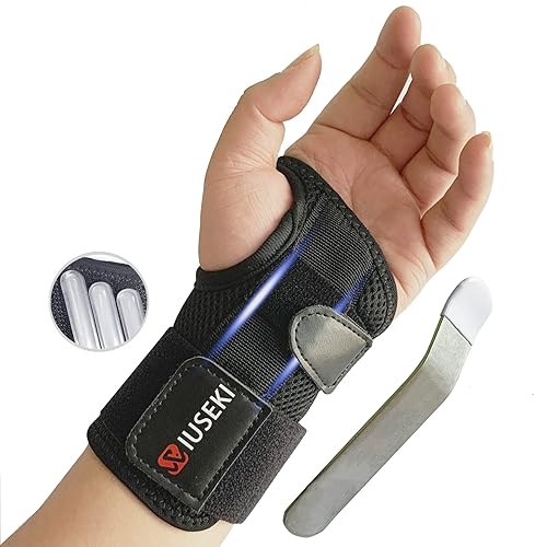 Muñequera para túnel carpiano, ligera, soporte para la muñeca para aliviar el dolor, artritis, tendinitis, esguince, día nocturno, férula para