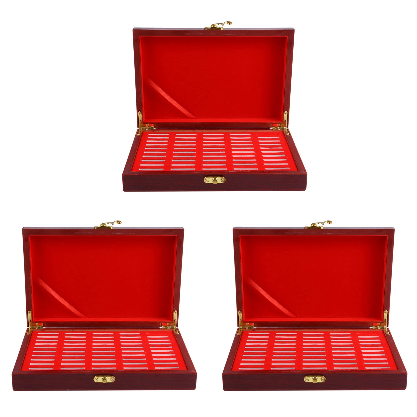 Boîte de rangement de protection de pièce en bois pour 150 séries