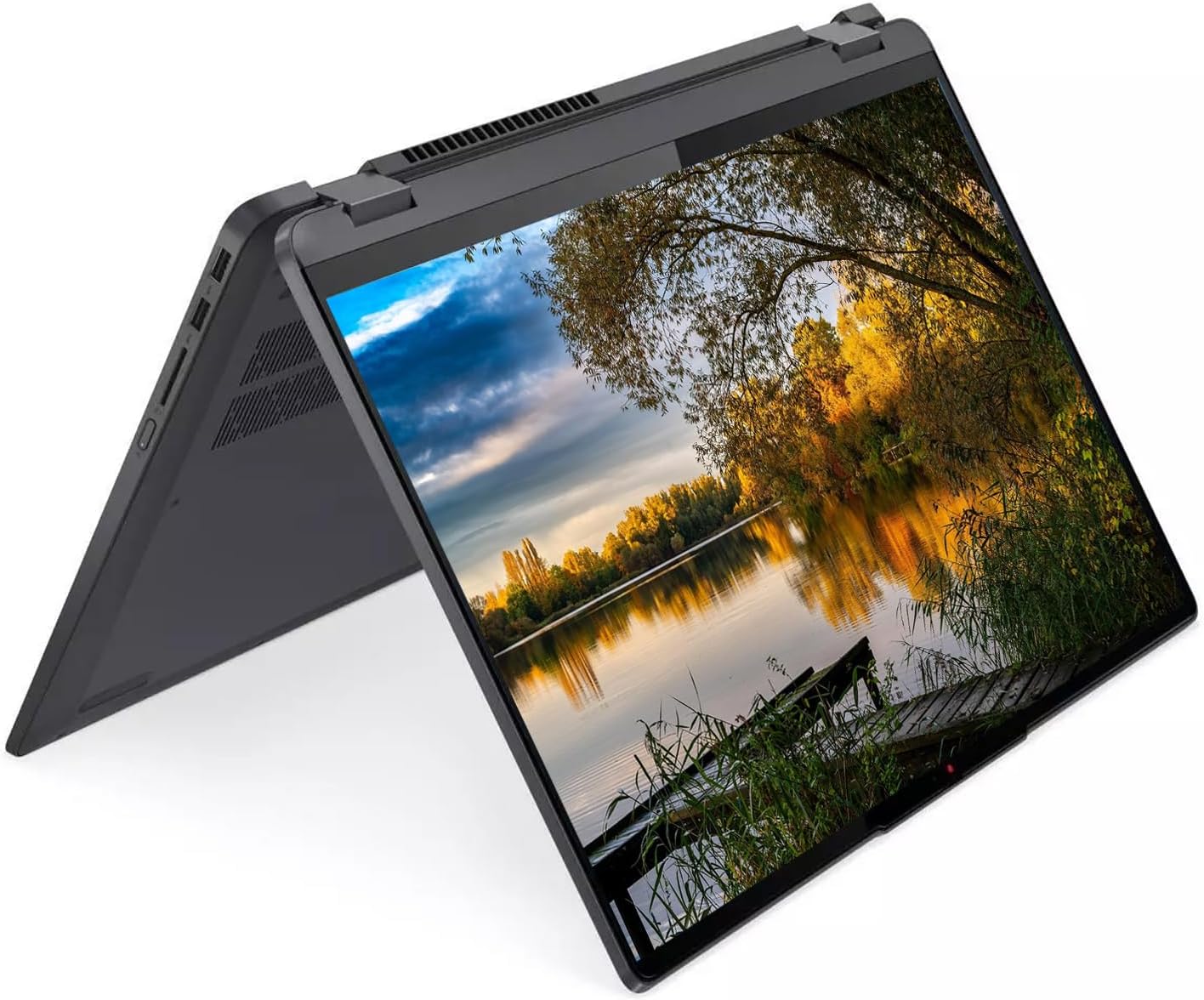 Lenovo IdeaPad Flex 5 16" 2-in-1 2.5K IPS Touchscreen Laptop, Intel Core i7-1255U(10-core), 16GB RAM, 1TB SSD, Backlit Keyboard, Fingerprint Reader, Win 11 Home, Storm Grey, EAT 16GB USB Pen