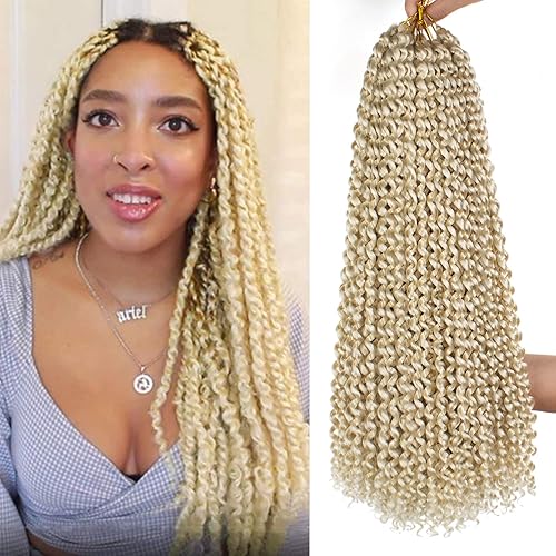 Leeven 18 Inch Water Wave Crochet Braids Hair for Butterfly