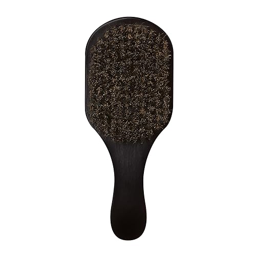 Miniatura 7 de KISS COLORS & CARE Cepillo de pelo de jabalí Power Wave de 360, suave medio, mango curvado, cerdas de jabalí de alta densidad para ondas profundas y