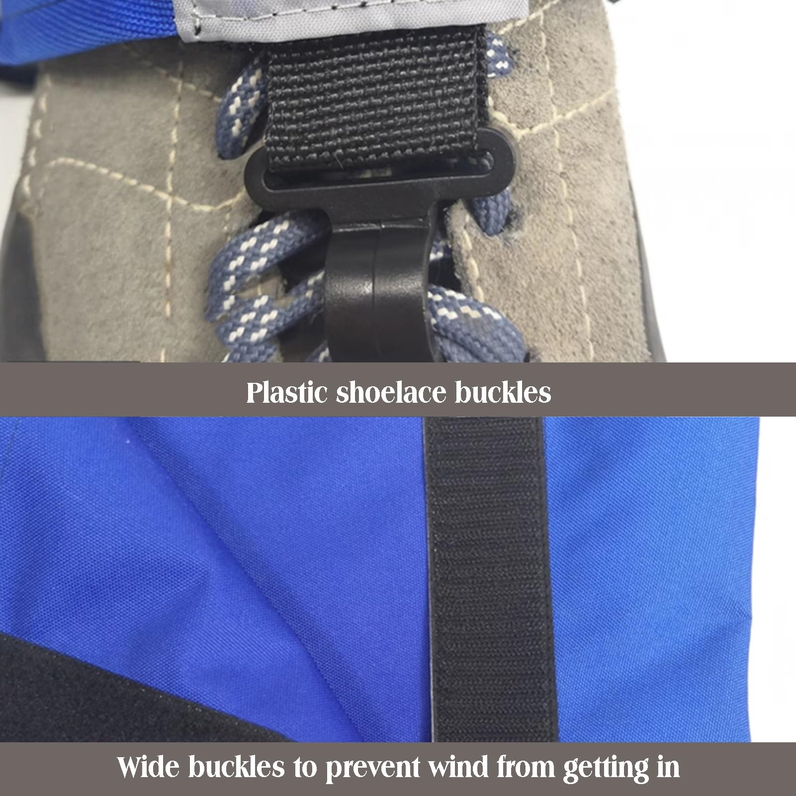 Genérico Polainas Ajustables, Protectoras For Botas De Nieve, For Senderismo, For Exteriores For Caza, For Terrenos Fangosos(Blue1,M)