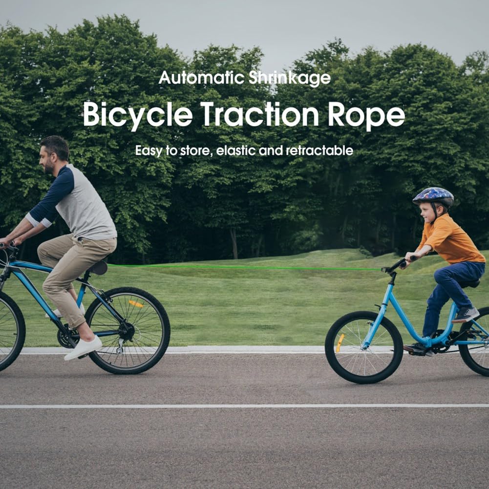 Laisse de Vélo pour Enfants, Système de Traction de Vélo pour Enfants, Laisse Rétractable, Conduite Facile, Vélo pour Enfants Sûr