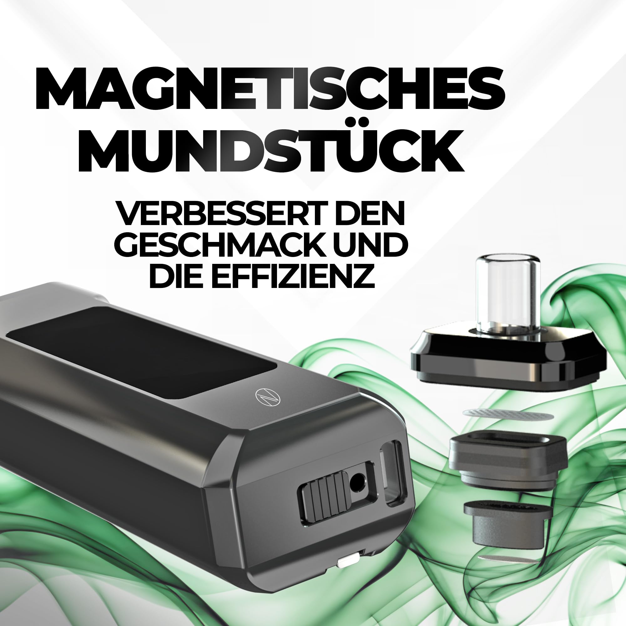 Nebula Titan Premium Verdampfer | Verdampfer Für Lose Getrocknete Kräuter | Verdampfer Mit TFT-Display Für Getrocknete Kräuter | Temperatur Einstellbar Von 0°C Bis 230°C